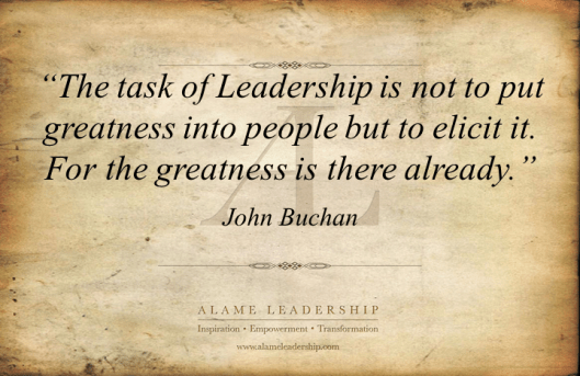 AL Inspiring Quote on Leading People