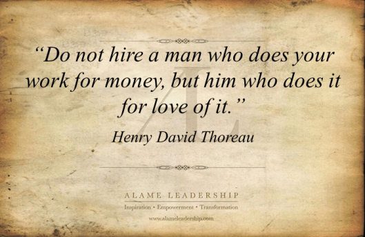 AL Inspiring Quote on Work with Love