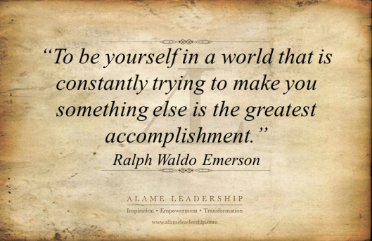 AL Inspiring Quote on Being Oneself