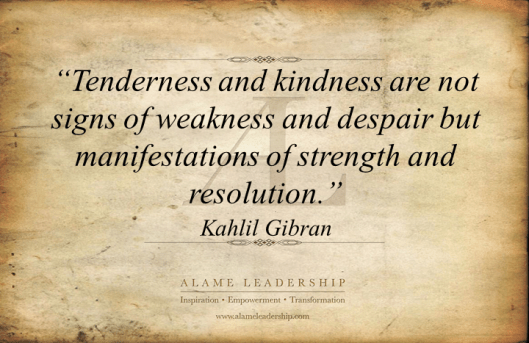 AL Inspiring Quote on Kindness as Strength