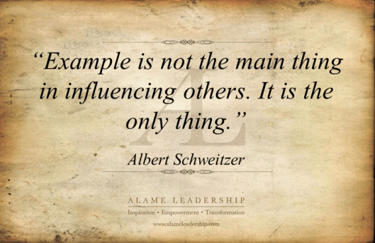 AL Inspiring Quote on Being a Role Model