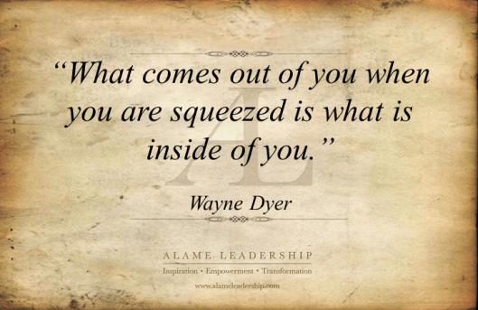 AL Inspiring Quote on Reacting as Mirror