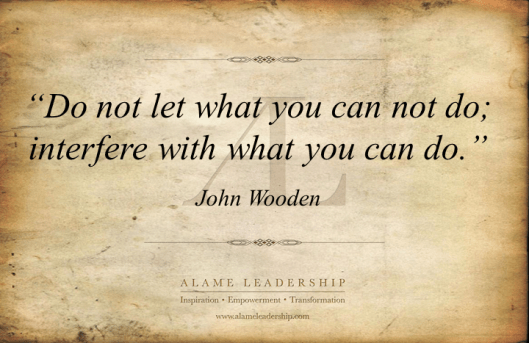 AL Inspiring Quote on Focusing on What We Can Do