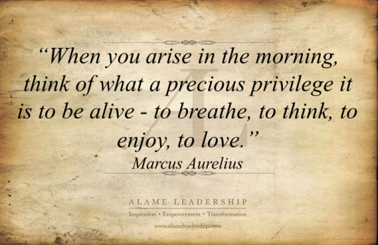 AL Inspiring Quote on Being Grateful to Be Alive