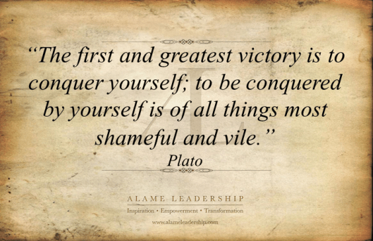 AL Inspiring Quote on Conquering Oneself