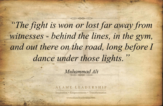 AL Inspiring Quote on Power of Preparation