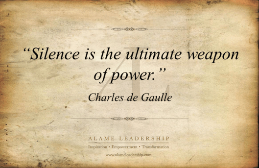 AL Inspiring Quote on Silence