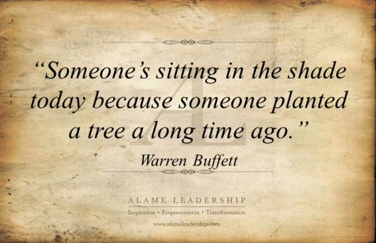 AL Inspiring Quote on Sowing for the Future