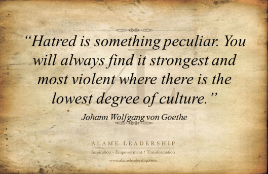 AL Inspiring Quote on Hatred