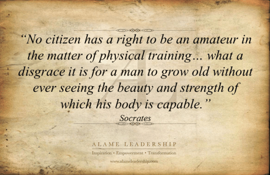 AL Inspiring Quote on Physical Training