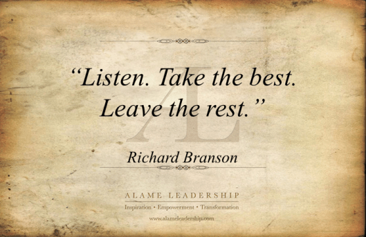 AL Inspiring Quote on Learning by Listening