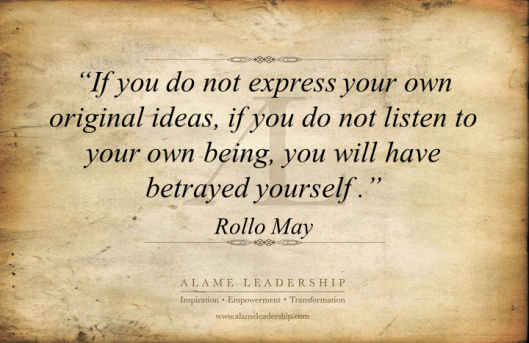 AL Inspiring Quote on Expressing our Voice