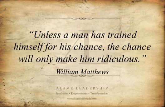 AL Inspiring Quote on Preparation