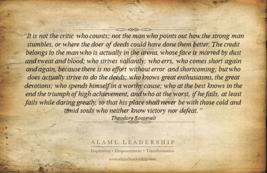 AL Inspiring Quote on Courage and Action