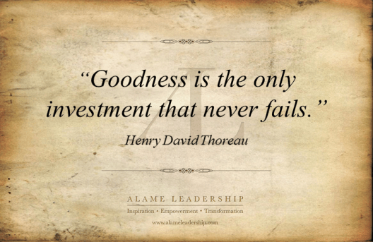 AL Inspiring Quote on Goodness