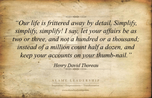 AL Inspiring Quote on Simplicity
